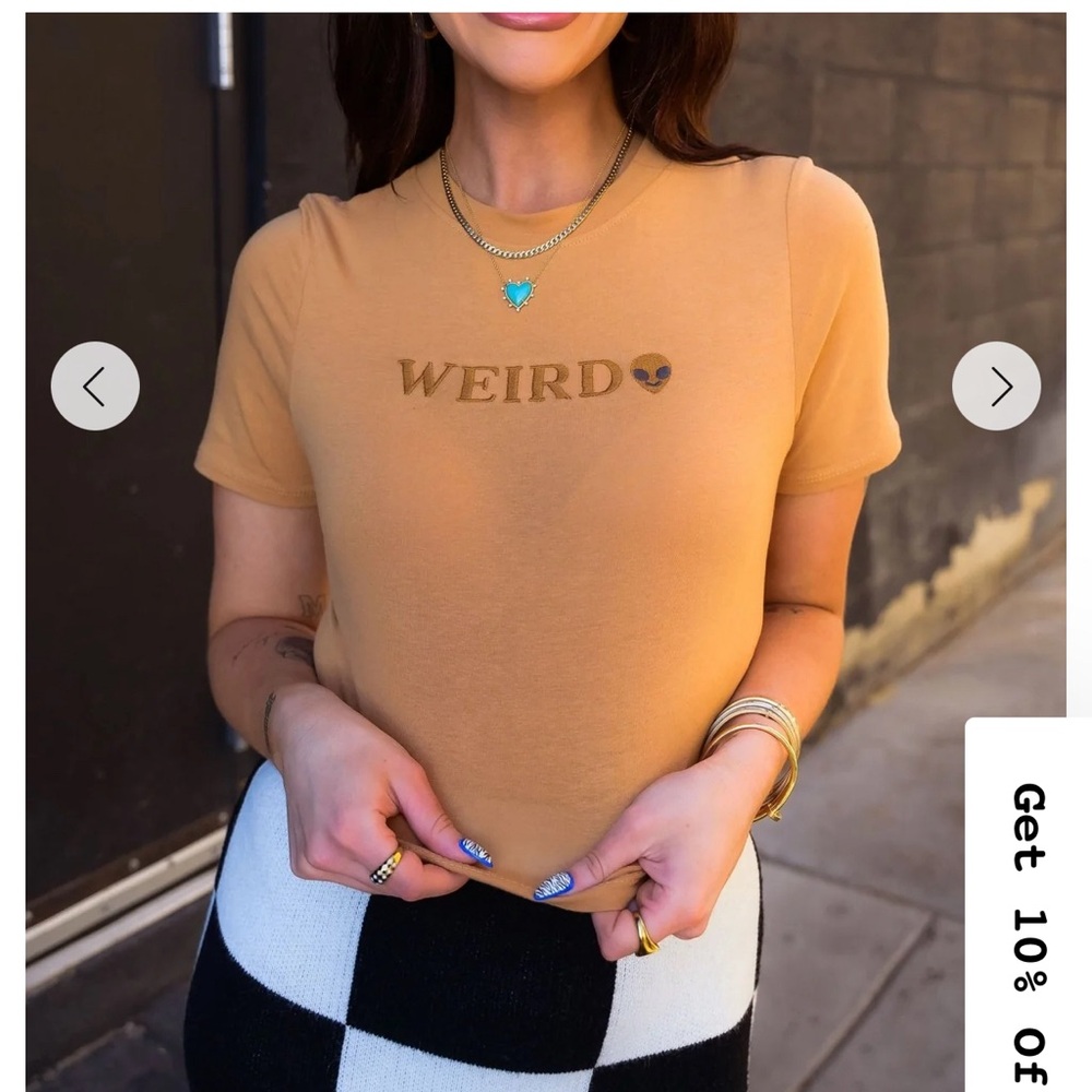 Weird and Proud Embroidered Baby Tee